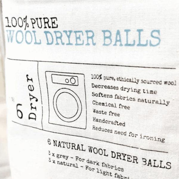 That Red House Wool Dryer Balls - 6 Pack with Laundry Tonic | Natural Laundry Solution